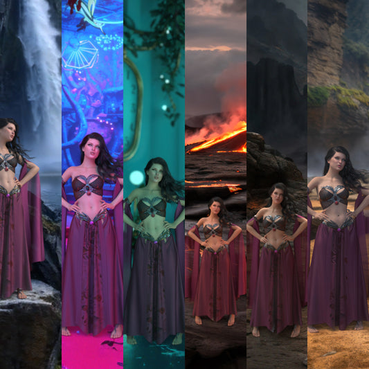 2.5D Scenes - 6-in-1 Bundle - DAZ Studio - Dreamlight 3D Store