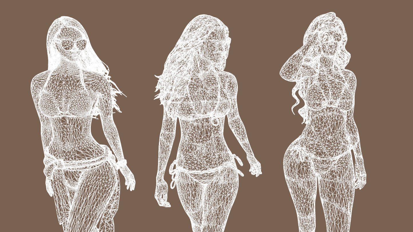 Instant Extras - Beach Life - Bikini Girls Vol 1 - DAZ Studio - Dreamlight 3D Store