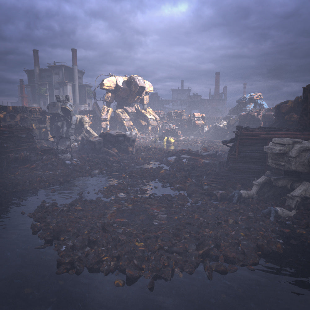 Mech Scrap Yard - DAZ Studio - Dreamlight 3D Store
