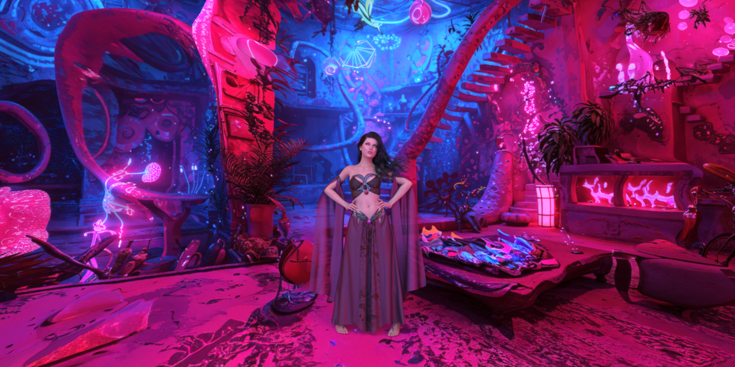 2.5D Scenes - Surreal Room 2 - DAZ Studio - Dreamlight 3D Store