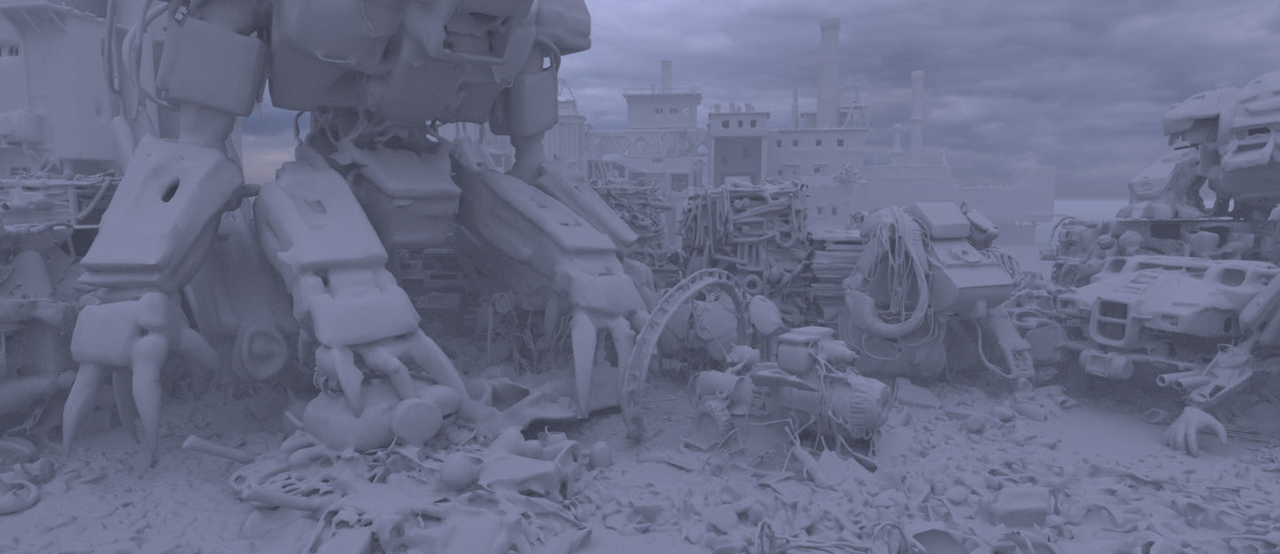 Mech Scrap Yard - DAZ Studio - Dreamlight 3D Store