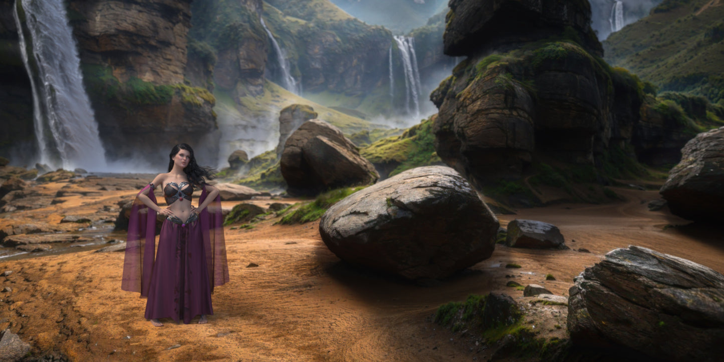 2.5D Scenes - Waterfall 2 - DAZ Studio - Dreamlight 3D Store