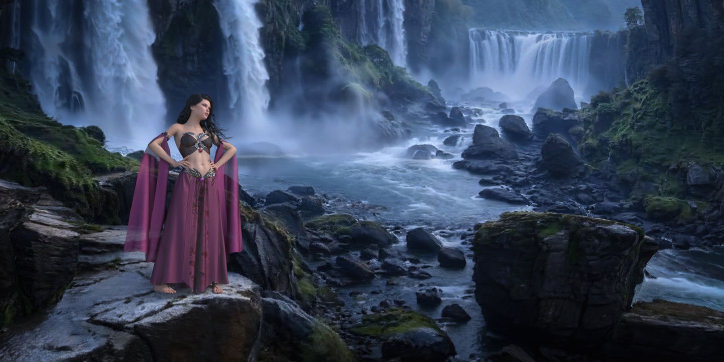 Animated Landscapes - Waterfall 1 - DAZ Studio - Dreamlight 3D Store