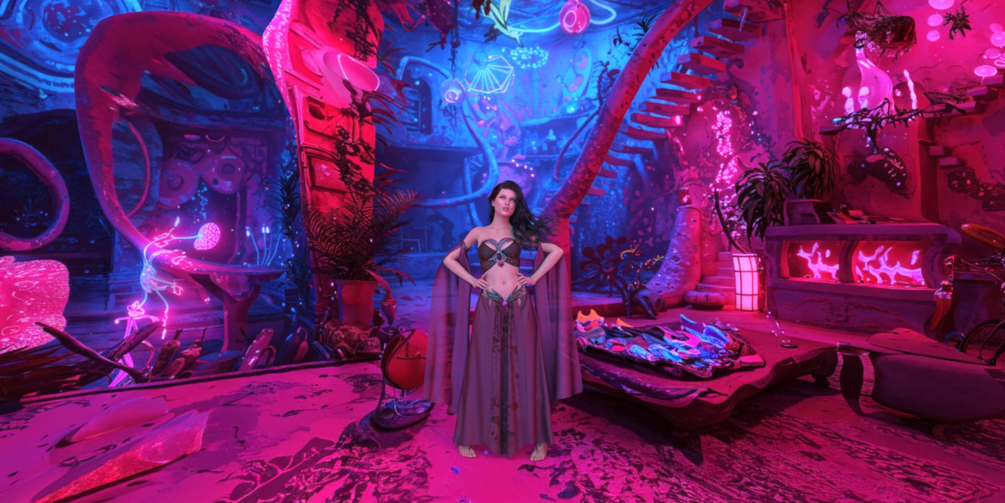 2.5D Scenes - Surreal Room 2 - DAZ Studio - Dreamlight 3D Store