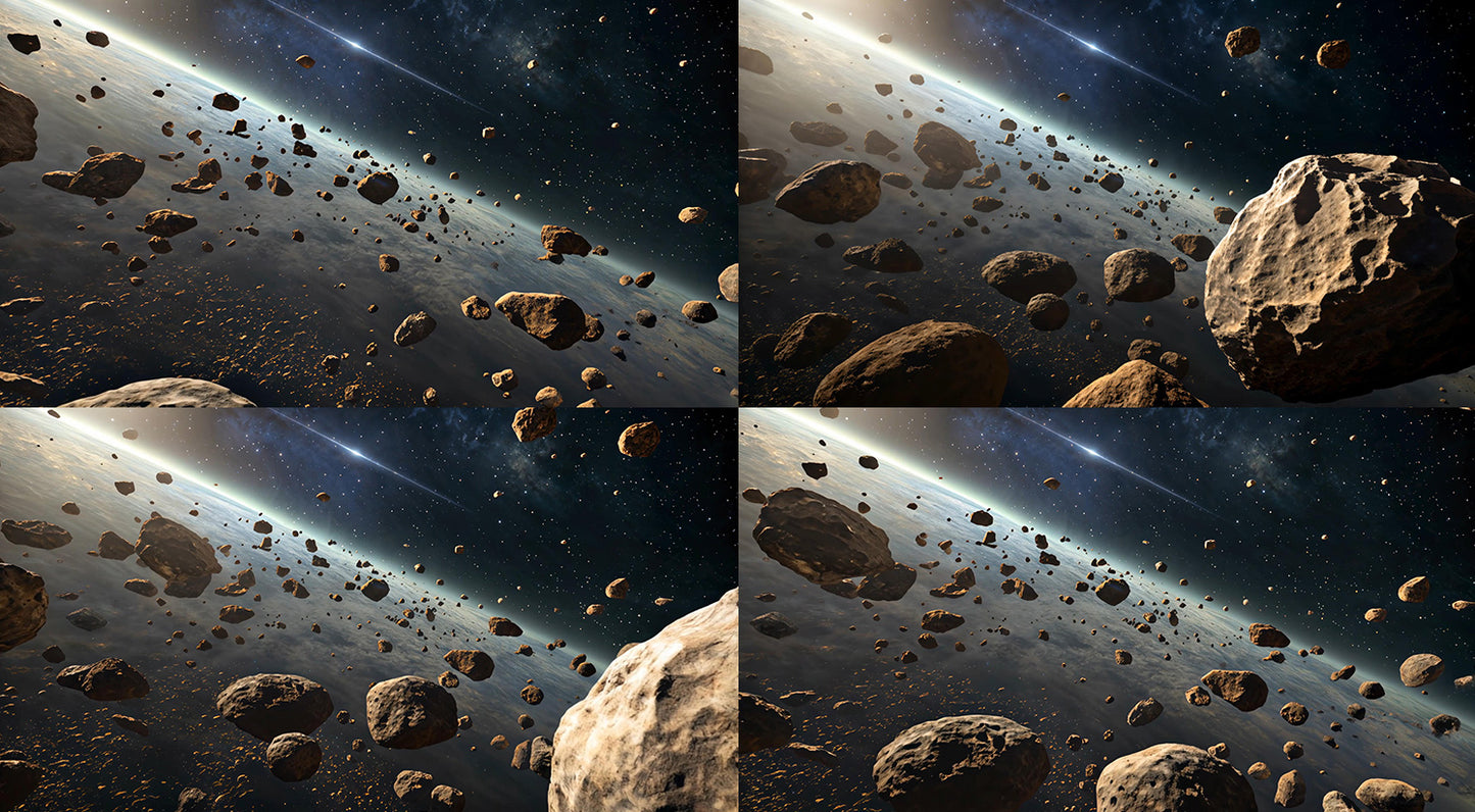 Video Backgrounds - Asteroid Field 1 - 4k Video + Image Sequence - DAZ Studio - Dreamlight 3D Store