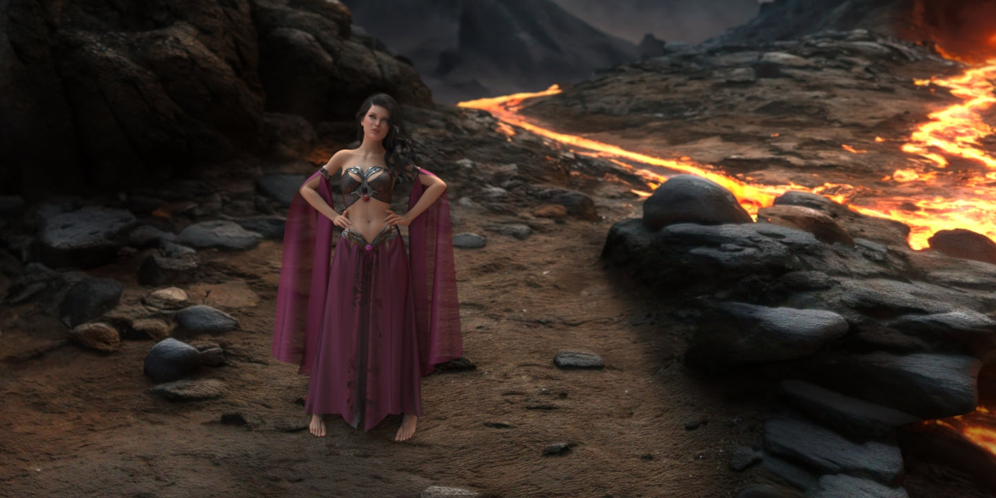 2.5D Scenes - Lava Fields 2 - DAZ Studio - Dreamlight 3D Store