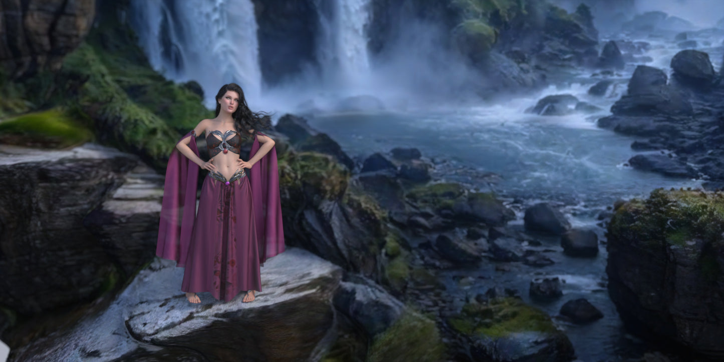 Animated Landscapes - Waterfall 1 - DAZ Studio - Dreamlight 3D Store