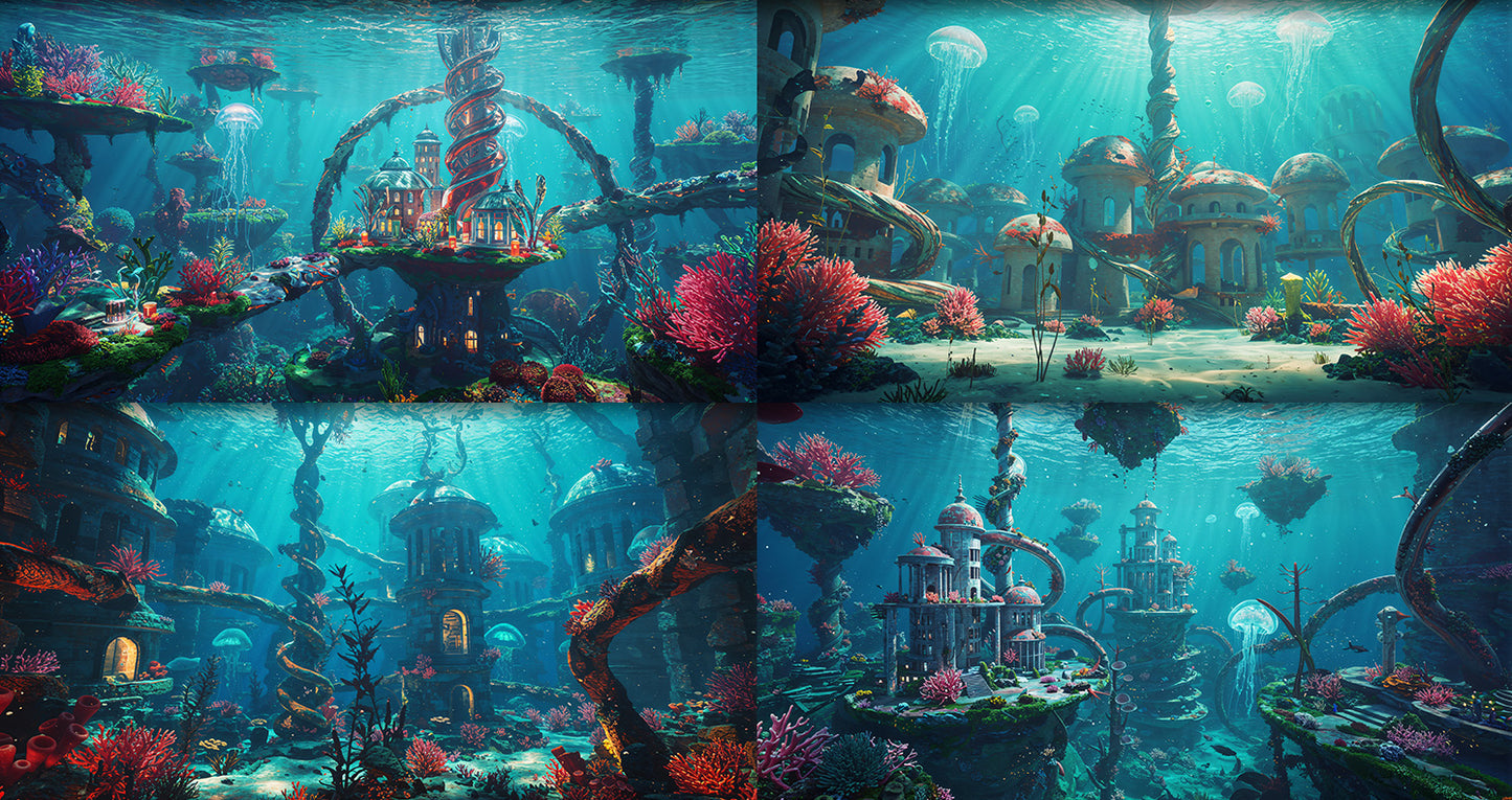 Photo Backgrounds - Surreal 5-in-1 Bundle - DAZ Studio - Dreamlight 3D Store