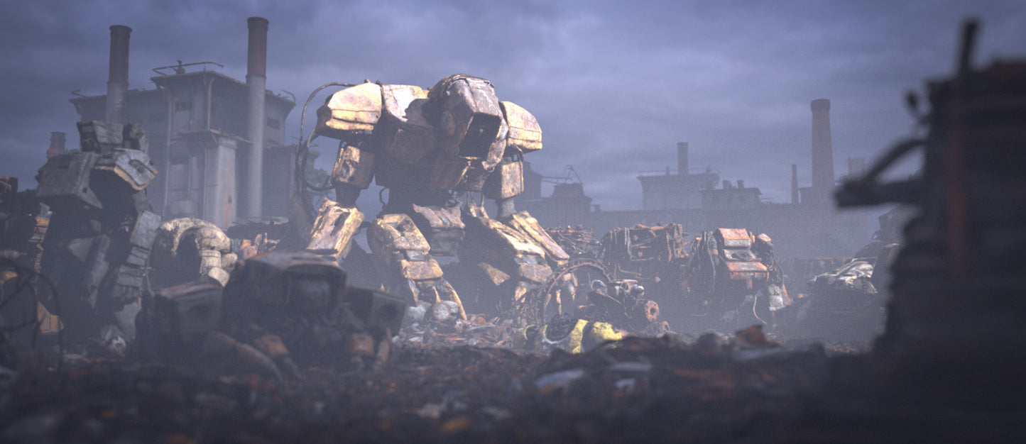 Mech Scrap Yard - DAZ Studio - Dreamlight 3D Store