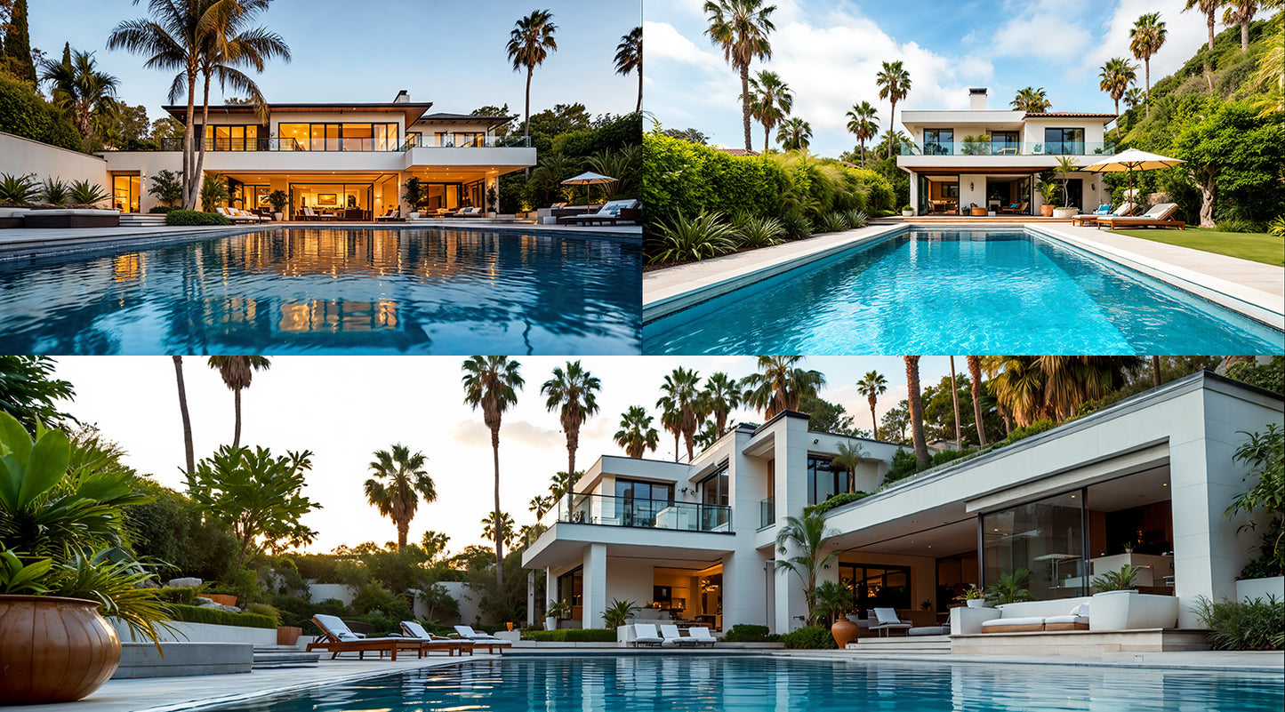 Photo Backgrounds - LA Infinity Pools 3 - DAZ Studio - Dreamlight 3D Store