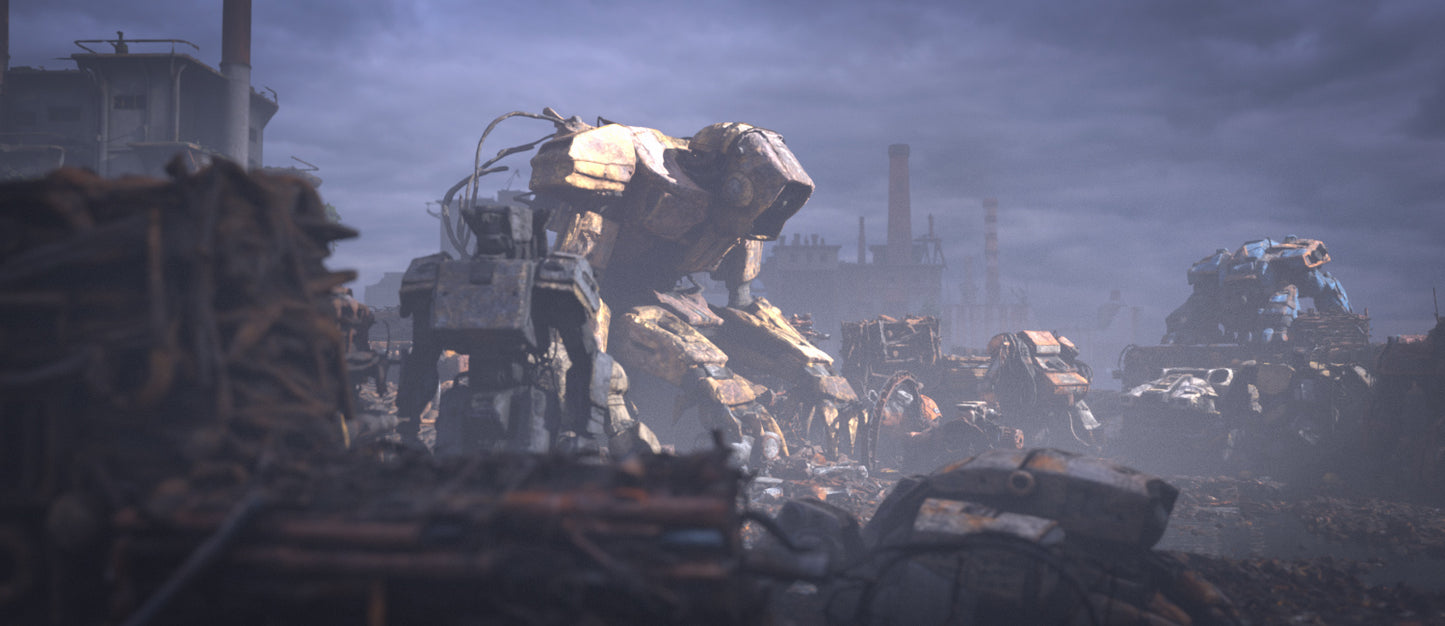 Mech Scrap Yard - DAZ Studio - Dreamlight 3D Store