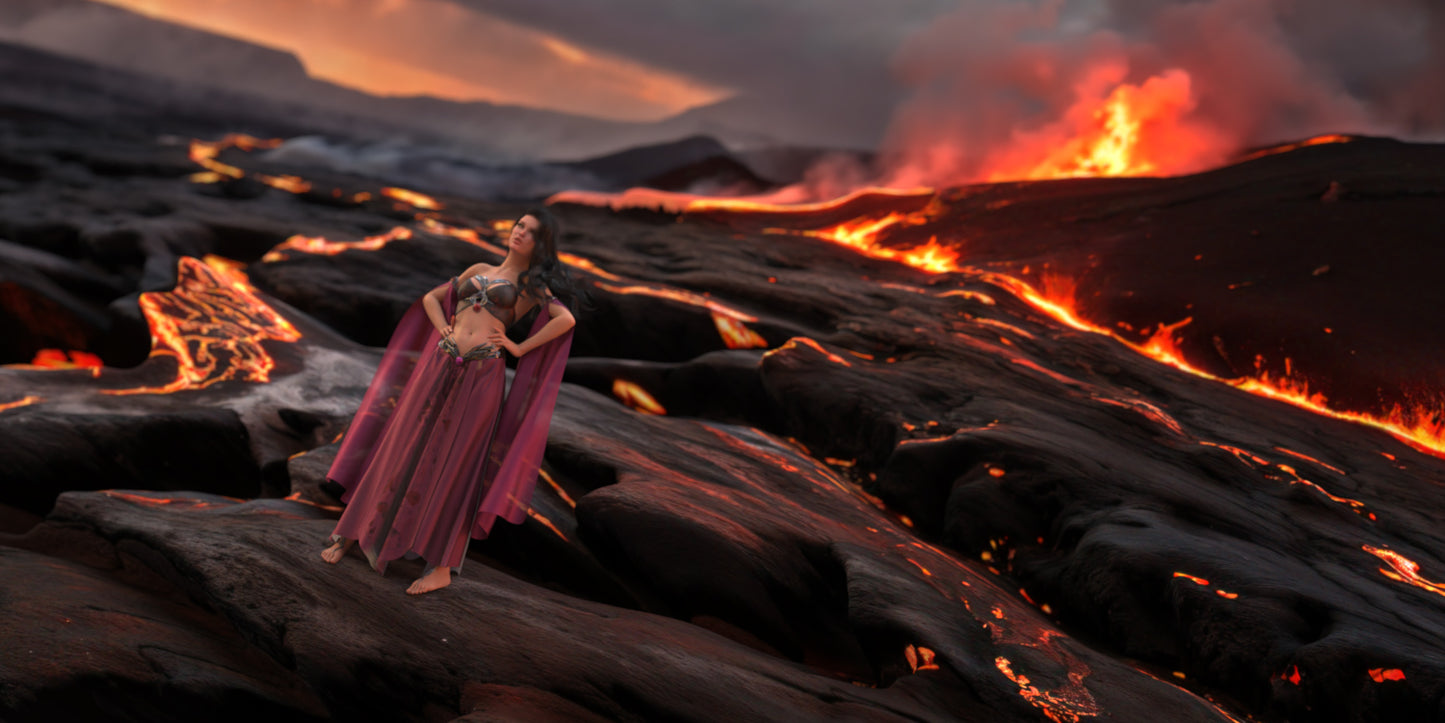2.5D Scenes - Lava Fields 1 - DAZ Studio - Dreamlight 3D Store