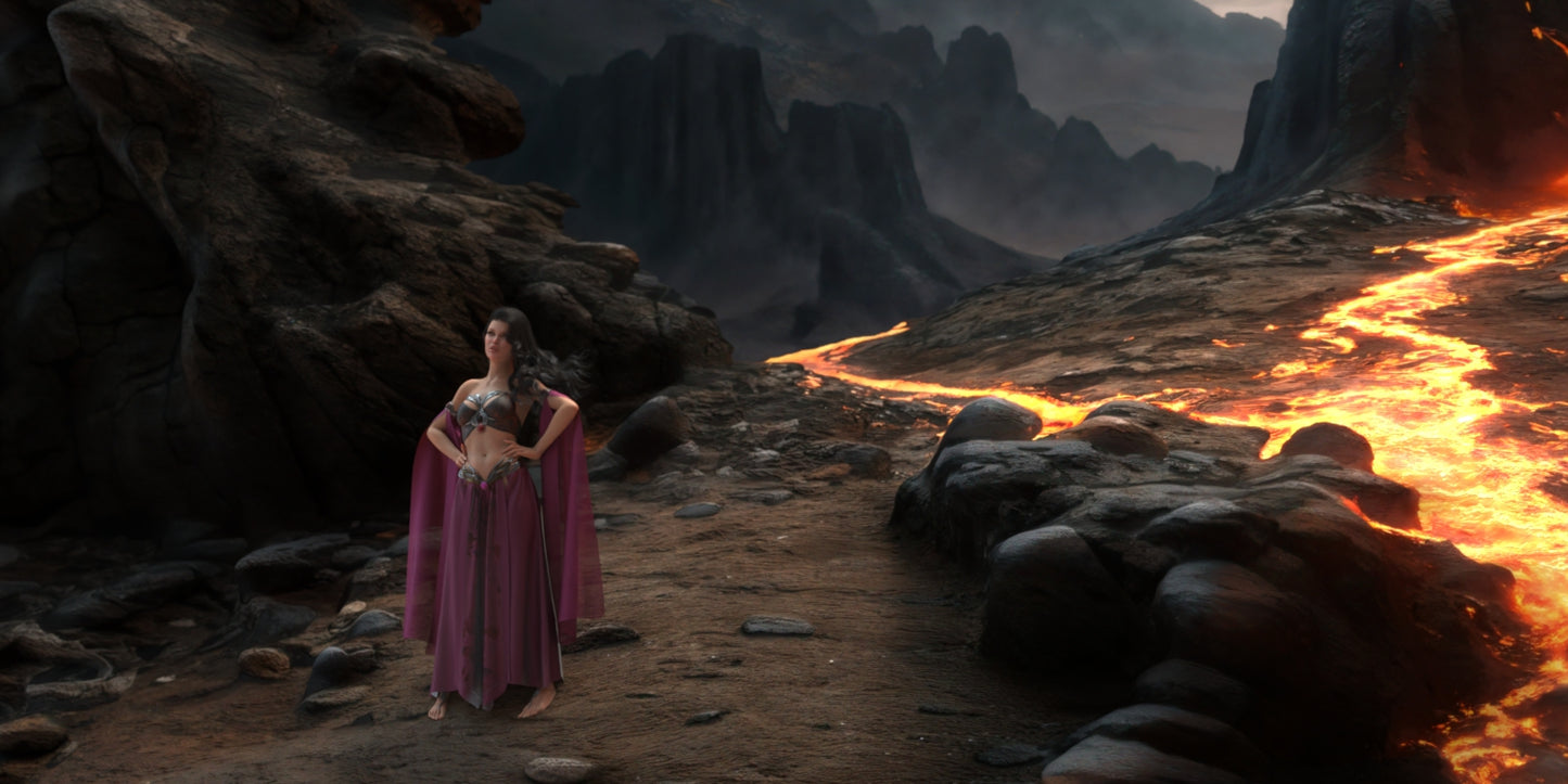 2.5D Scenes - Lava Fields 2 - DAZ Studio - Dreamlight 3D Store