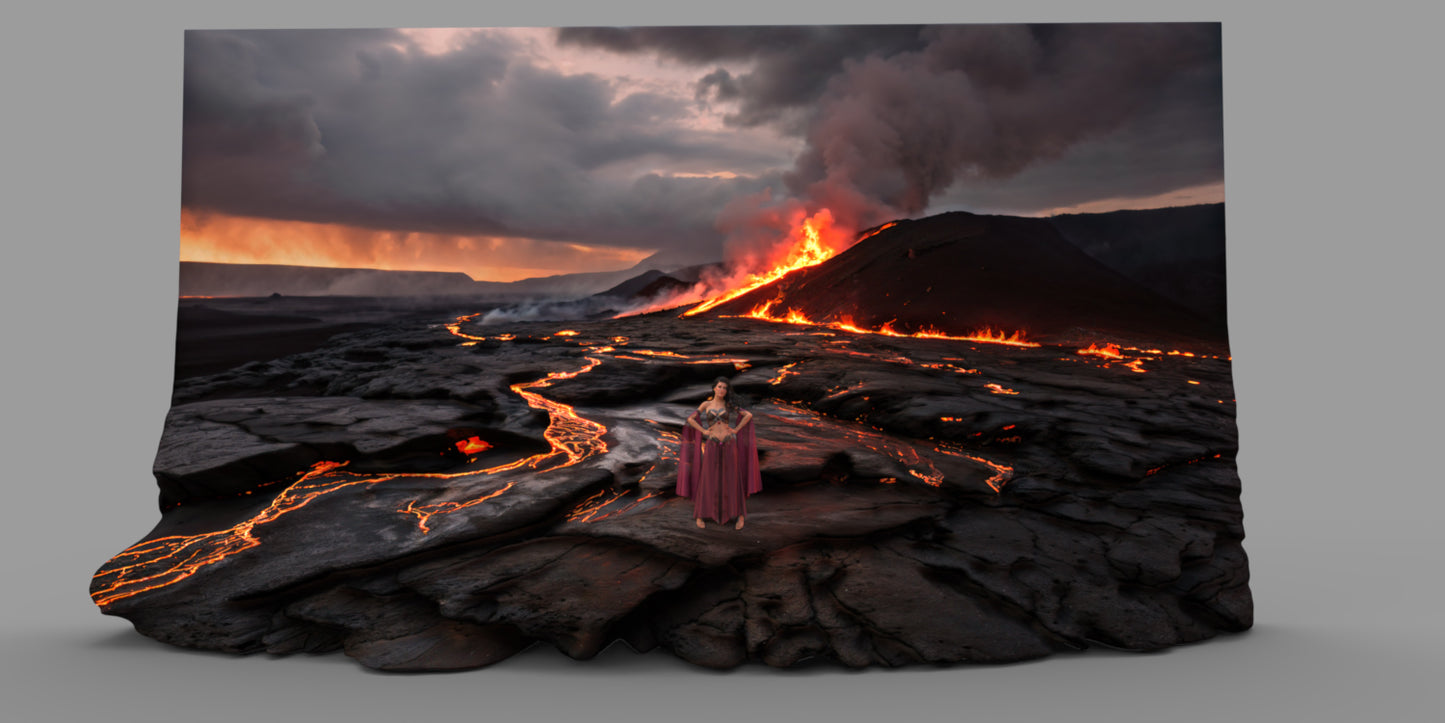 2.5D Scenes - Lava Fields 1 - DAZ Studio - Dreamlight 3D Store