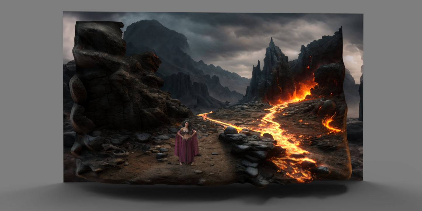2.5D Scenes - Lava Fields 2 - DAZ Studio - Dreamlight 3D Store