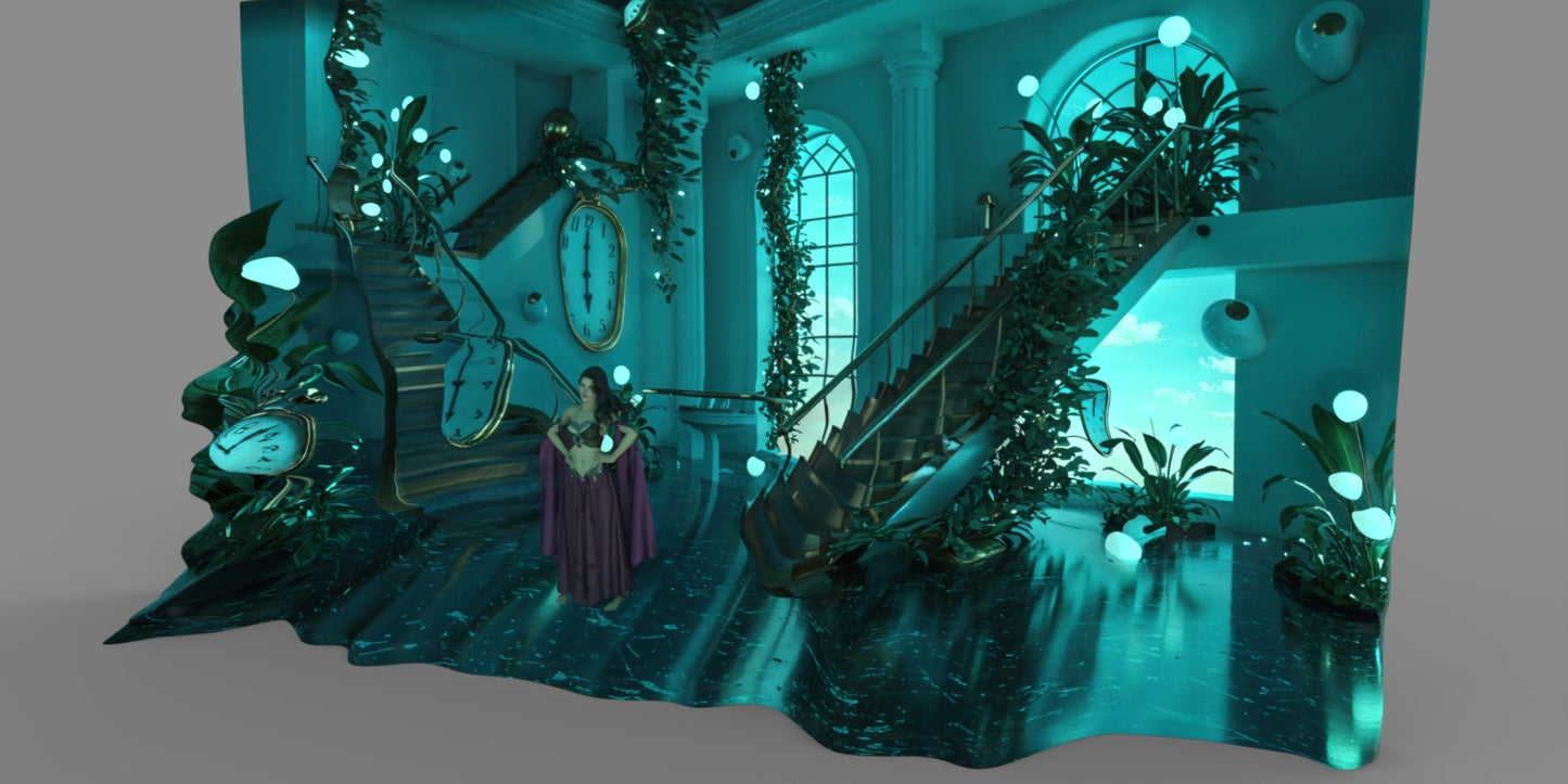 2.5D Scenes - Surreal Room 1 - DAZ Studio - Dreamlight 3D Store