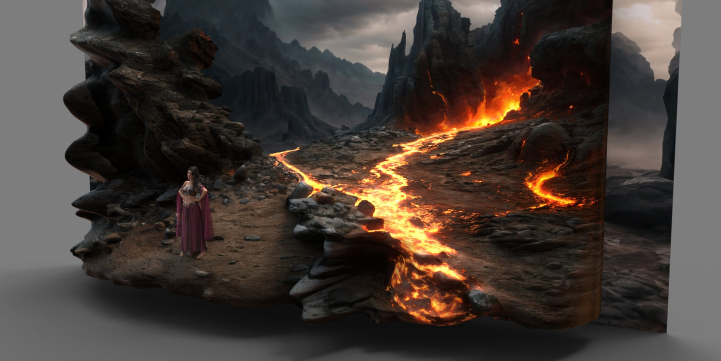 2.5D Scenes - Lava Fields 2 - DAZ Studio - Dreamlight 3D Store
