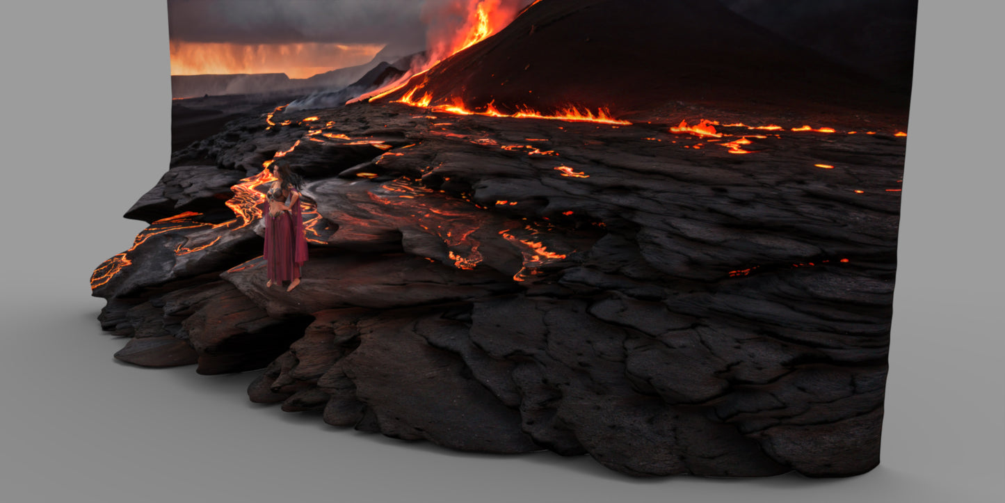 2.5D Scenes - Lava Fields 1 - DAZ Studio - Dreamlight 3D Store