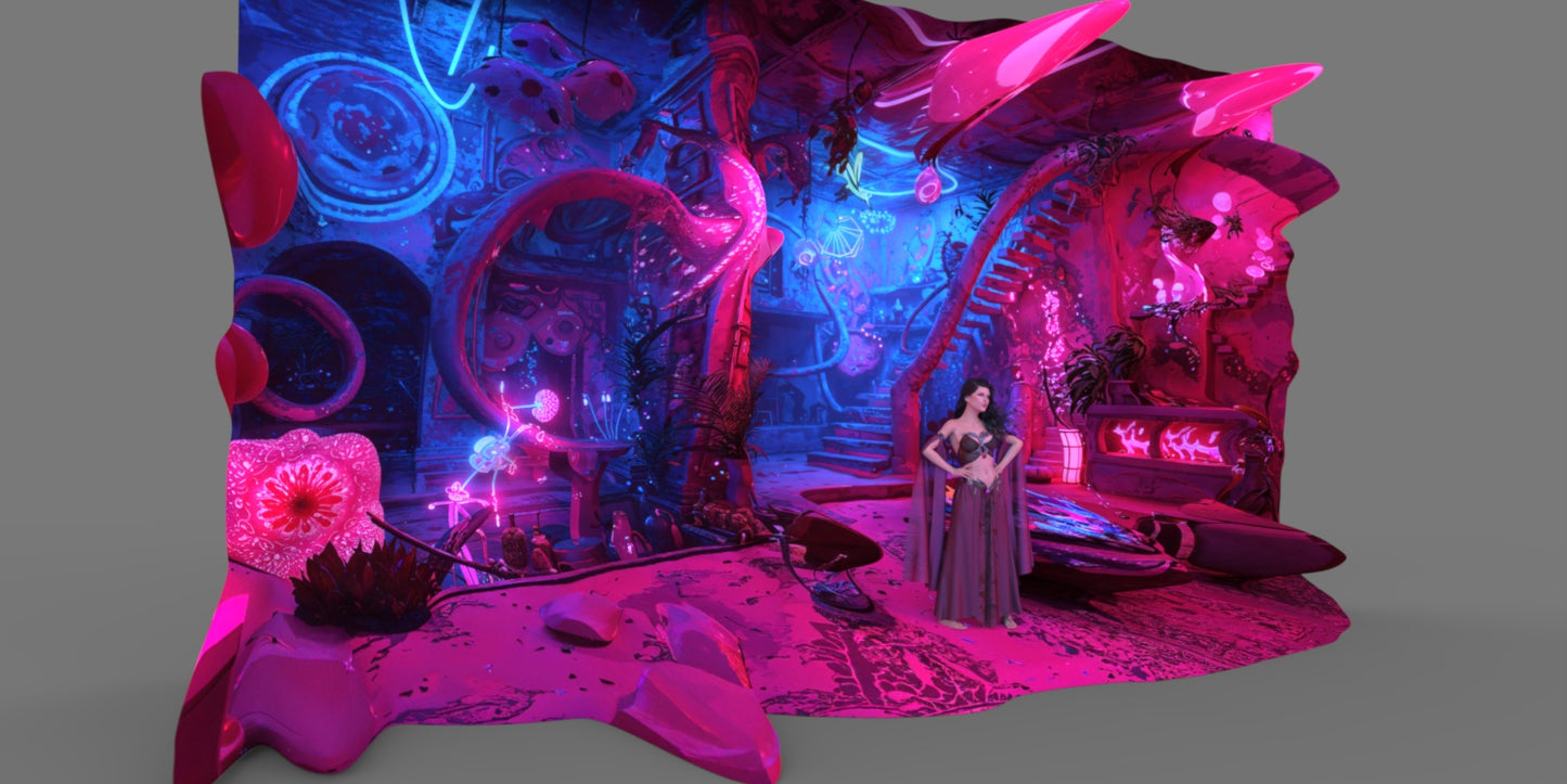 2.5D Scenes - Surreal Room 2 - DAZ Studio - Dreamlight 3D Store