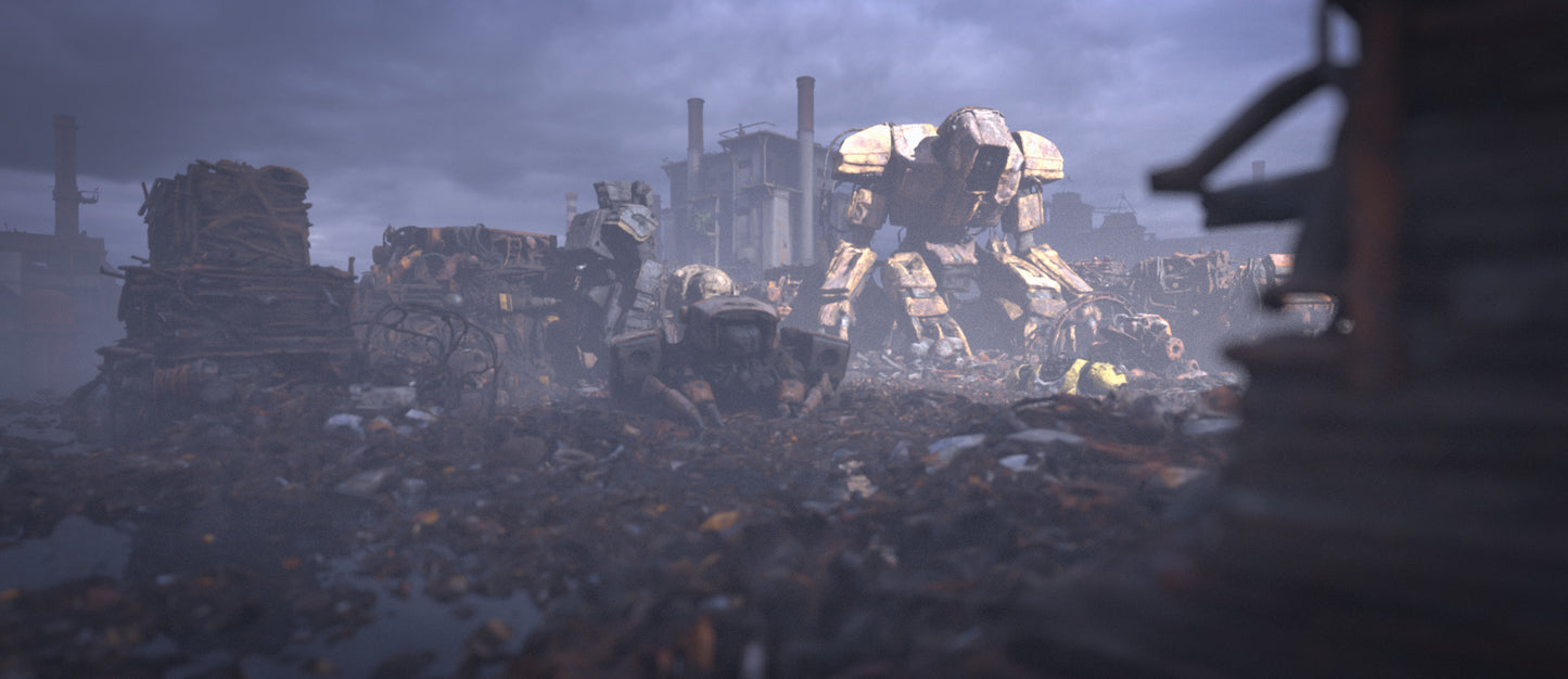 Mech Scrap Yard - DAZ Studio - Dreamlight 3D Store