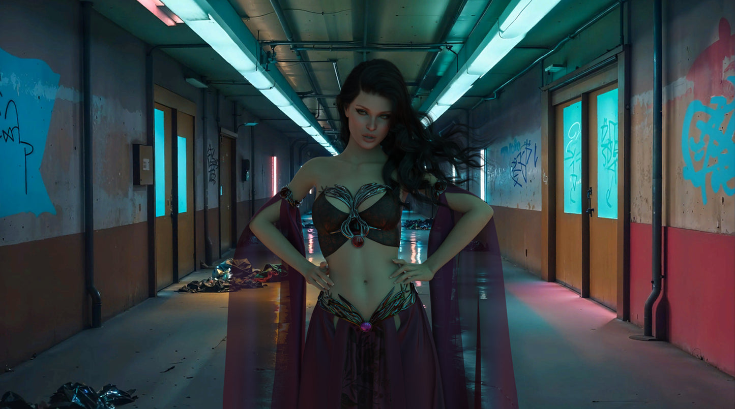 Video Backgrounds - Rave Corridor 1 - DAZ Studio - Dreamlight 3D Store