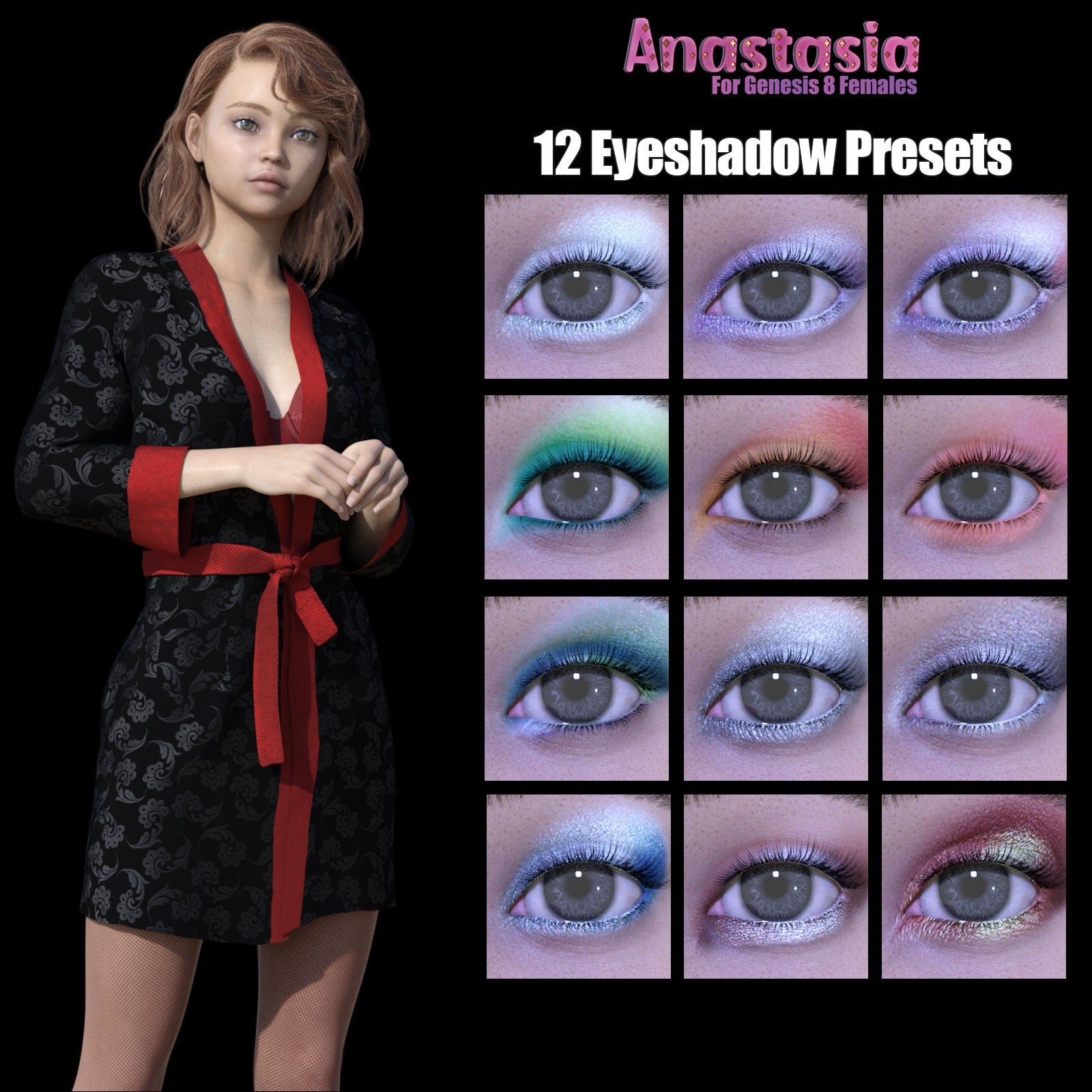 3DL Anastasia - Genesis 8 Female Character - DAZ Studio - Dreamlight 3D Store