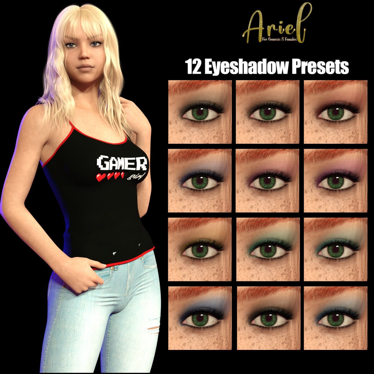 3DL Ariel - Genesis 8 Female Character - DAZ Studio - Dreamlight 3D Store