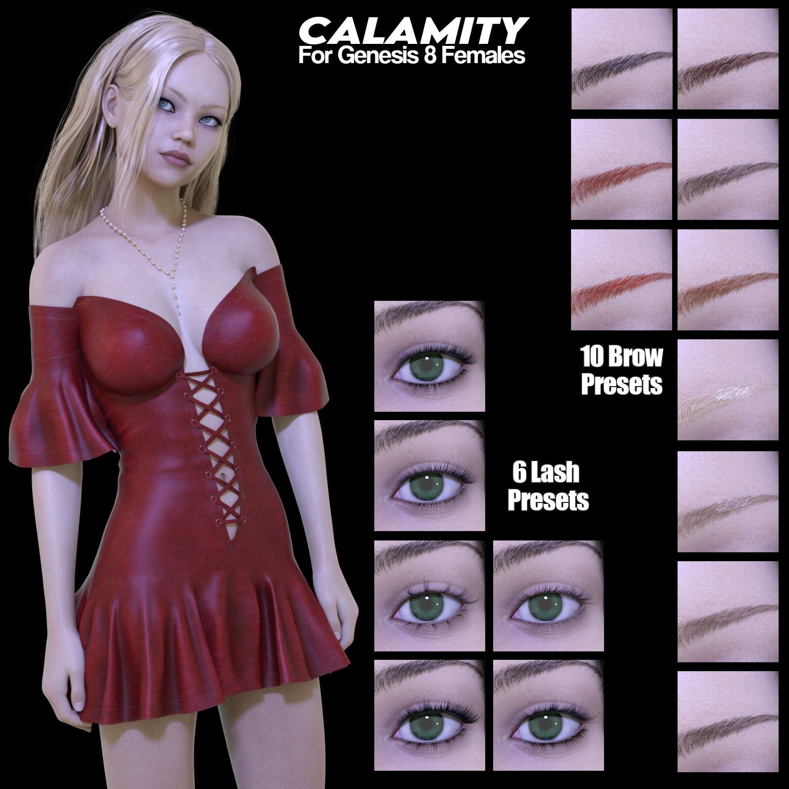 3DL Calamity - Genesis 8 Female Character - DAZ Studio - Dreamlight 3D Store