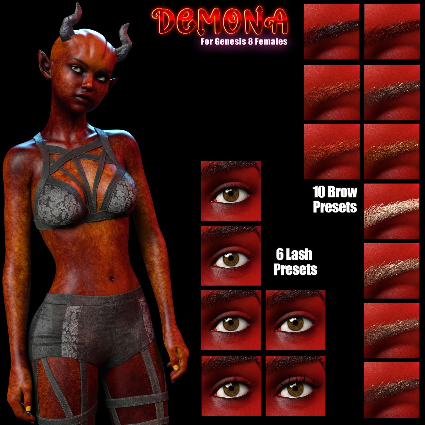 3DL Hween Demona - Genesis 8 Female Character