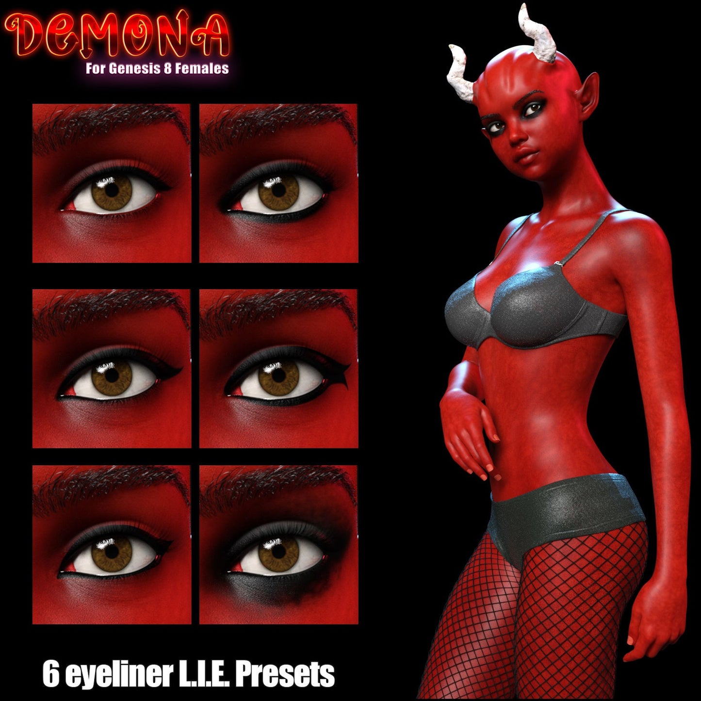 3DL Hween Demona - Genesis 8 Female Character