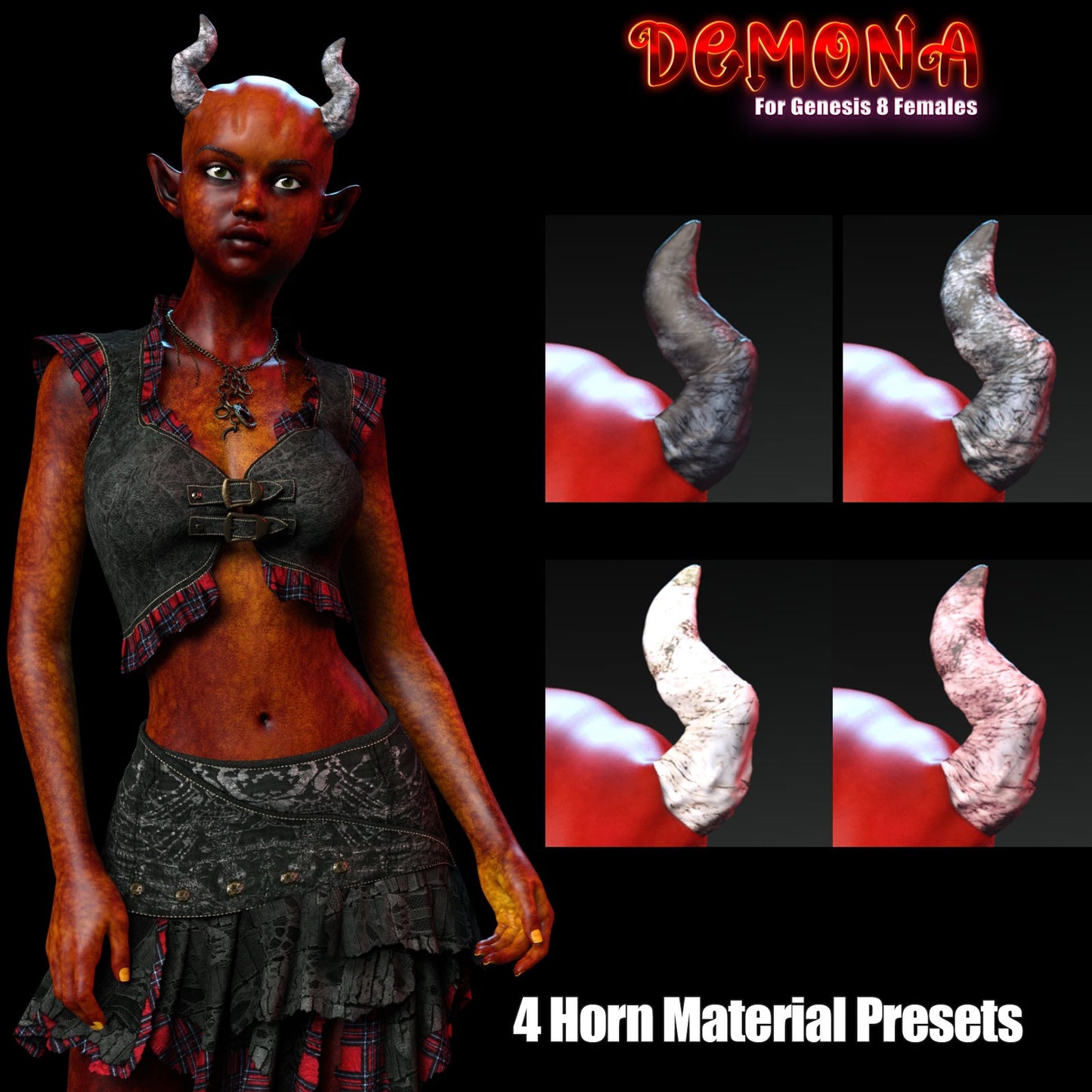 3DL Hween Demona - Genesis 8 Female Character