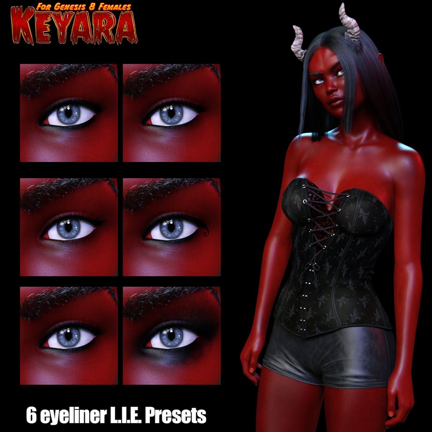 3DL Hween Keyara - Genesis 8 Female Character