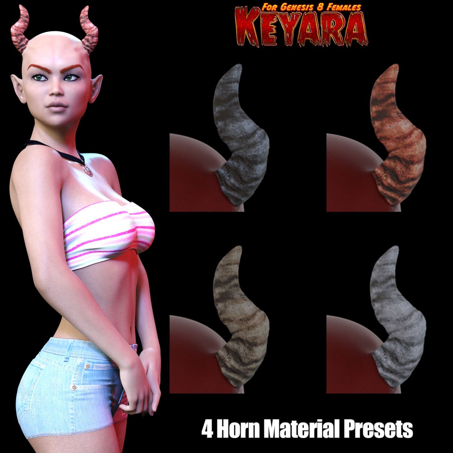 3DL Hween Keyara - Genesis 8 Female Character