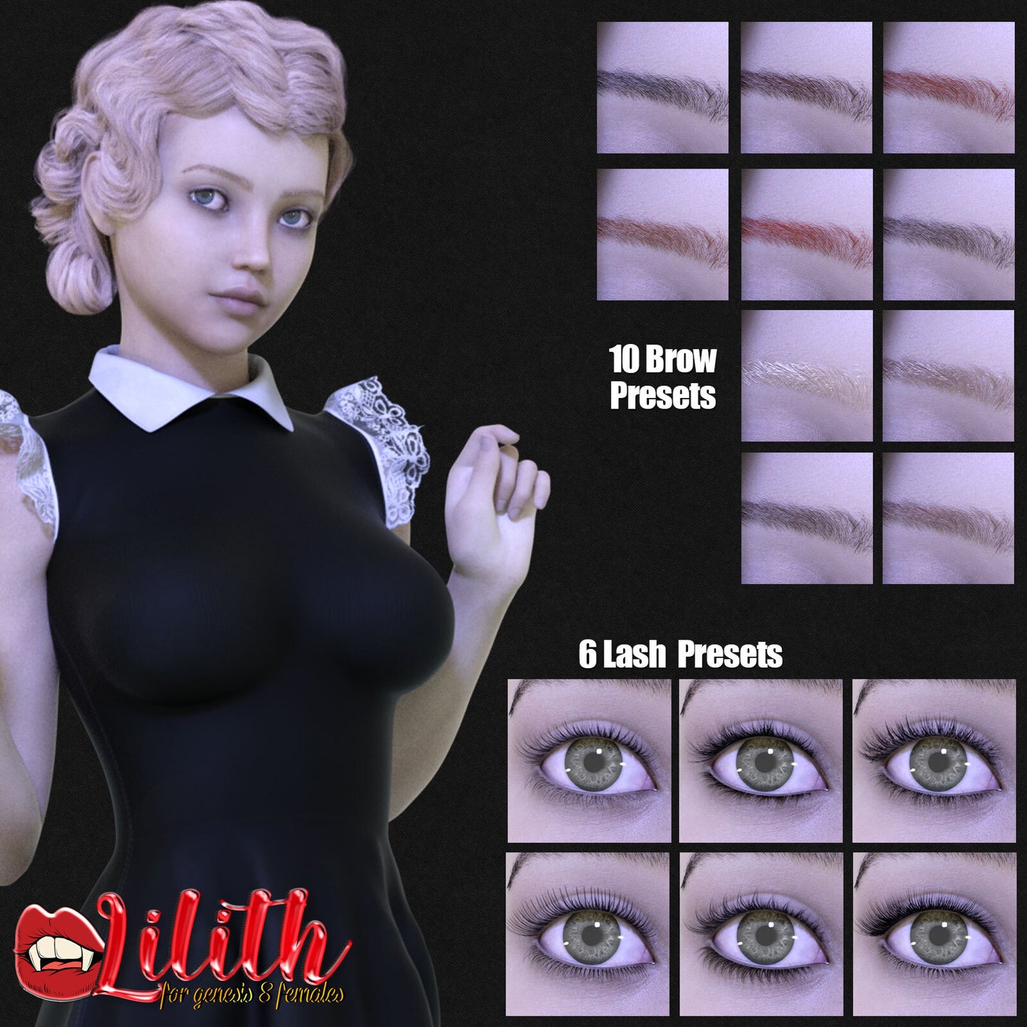 3DL Lilith - Genesis 8 Female Character