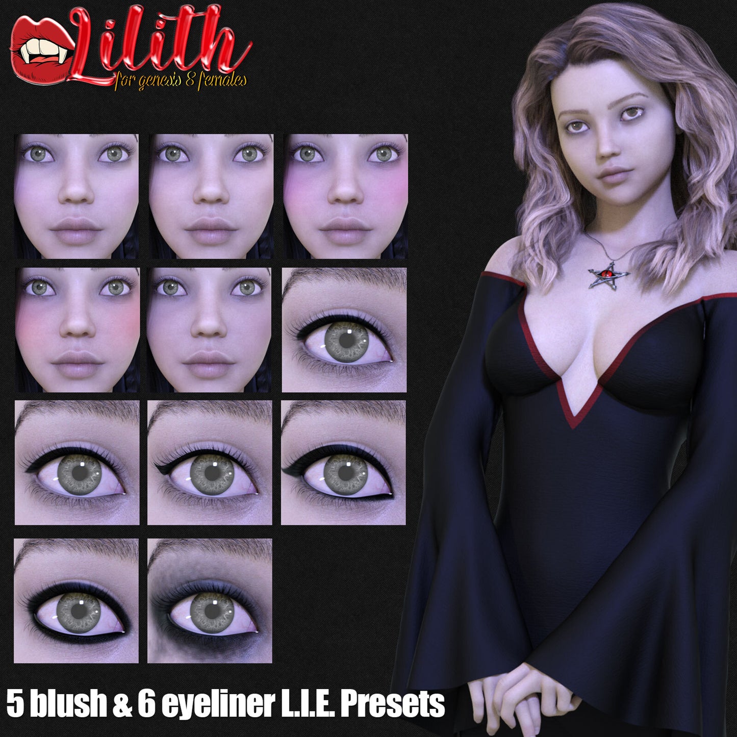 3DL Lilith - Genesis 8 Female Character