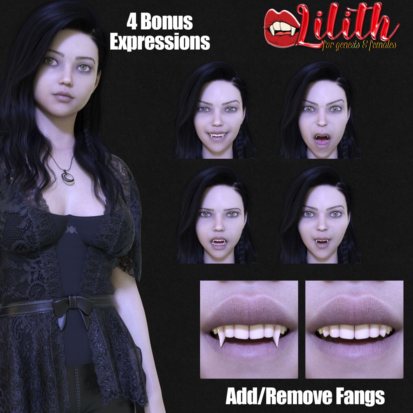 3DL Lilith - Genesis 8 Female Character