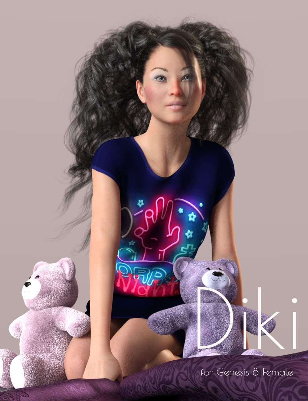 Diki - Genesis 8 Female Character - DAZ Studio - Dreamlight 3D Store