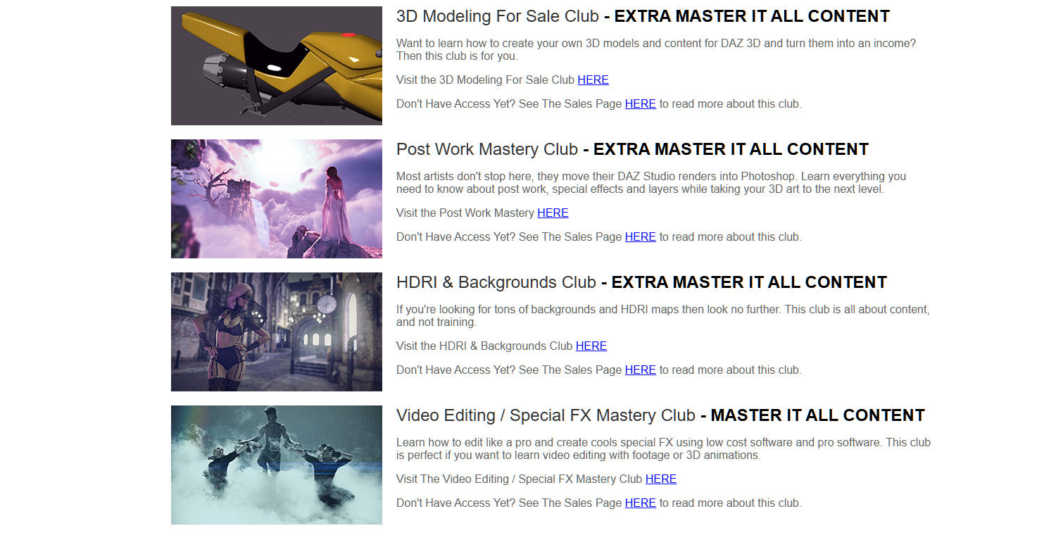 Super 3D Art Quick Start - Level 3 - Master Membership - 1 Year Access - DAZ Studio Video Tutorials - Dreamlight 3D Store