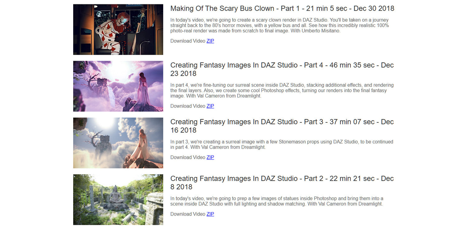 Super 3D Art Quick Start - Level 3 - Master Membership - 1 Year Access - DAZ Studio Video Tutorials - Dreamlight 3D Store