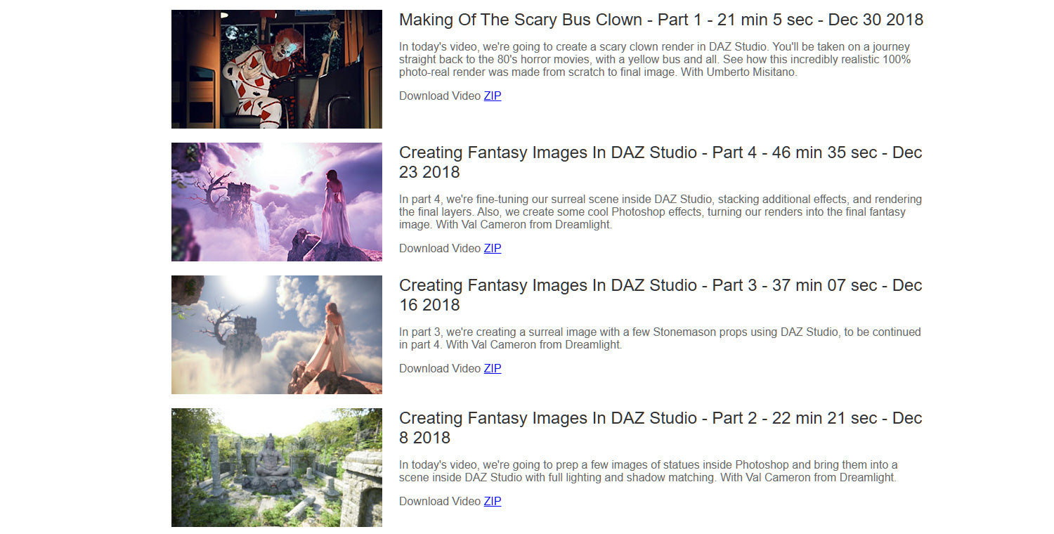 Super 3D Art Quick Start - Level 3 - Master Membership - 1 Year Access - DAZ Studio Video Tutorials - Dreamlight 3D Store