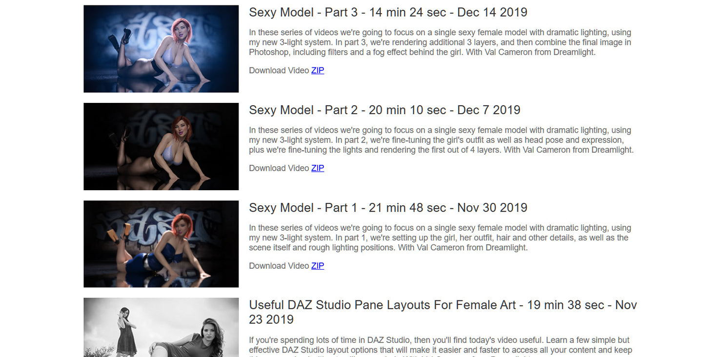 Super 3D Art Quick Start - Level 3 - Master Membership - 1 Year Access - DAZ Studio Video Tutorials - Dreamlight 3D Store