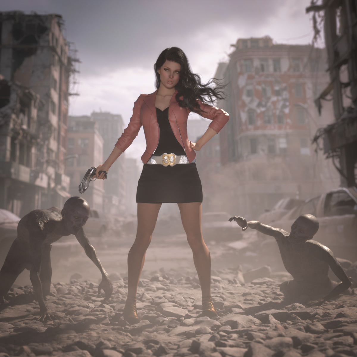 Quick 2.5D Scenes - City Remains - DAZ Studio