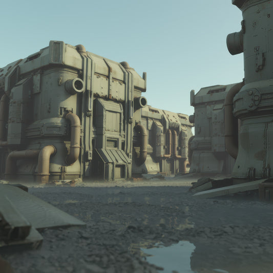 Cyberpunk Square - DAZ Studio