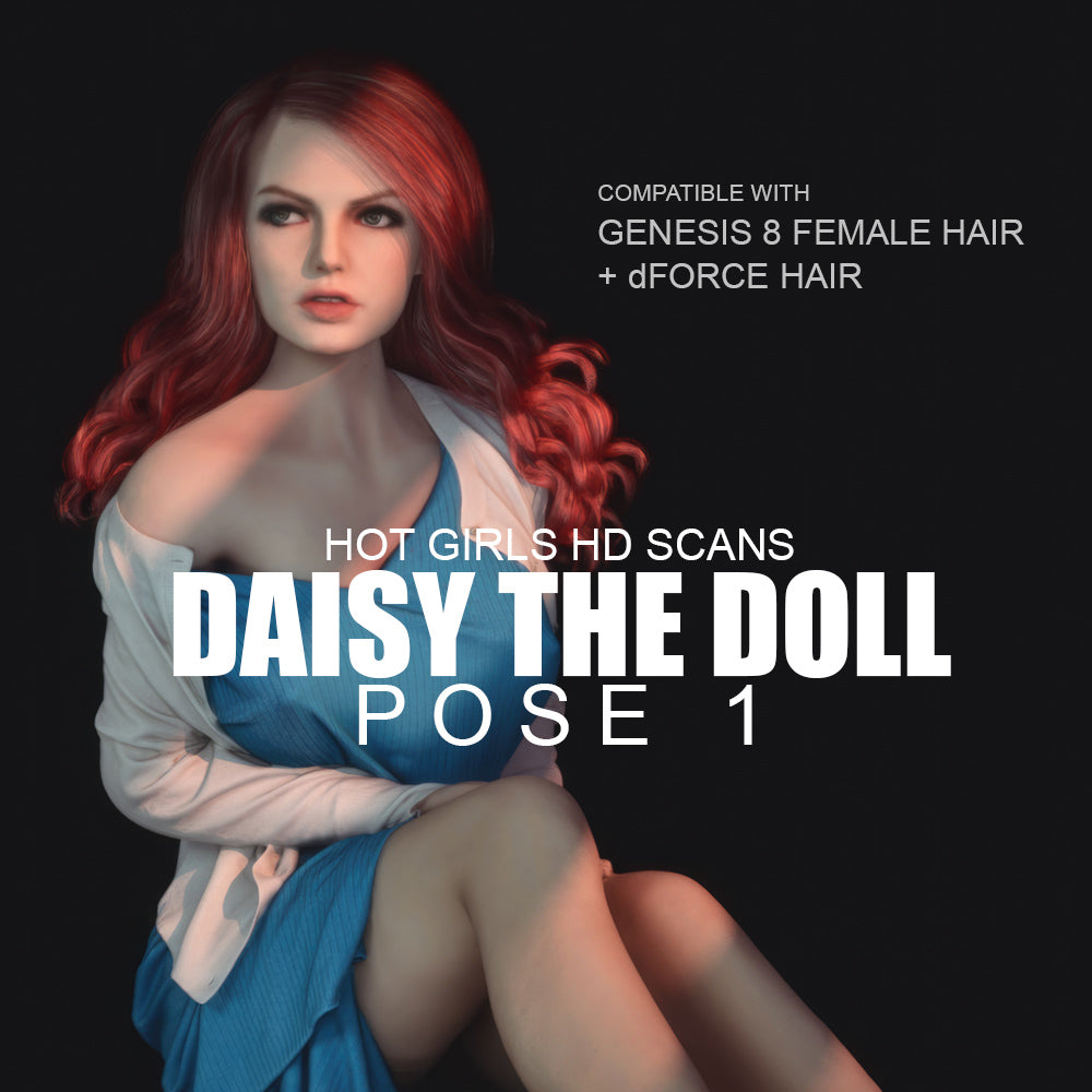 Hot Girls HD Scans - Daisy The Doll Pose 1 - DAZ Studio - Dreamlight 3D Store