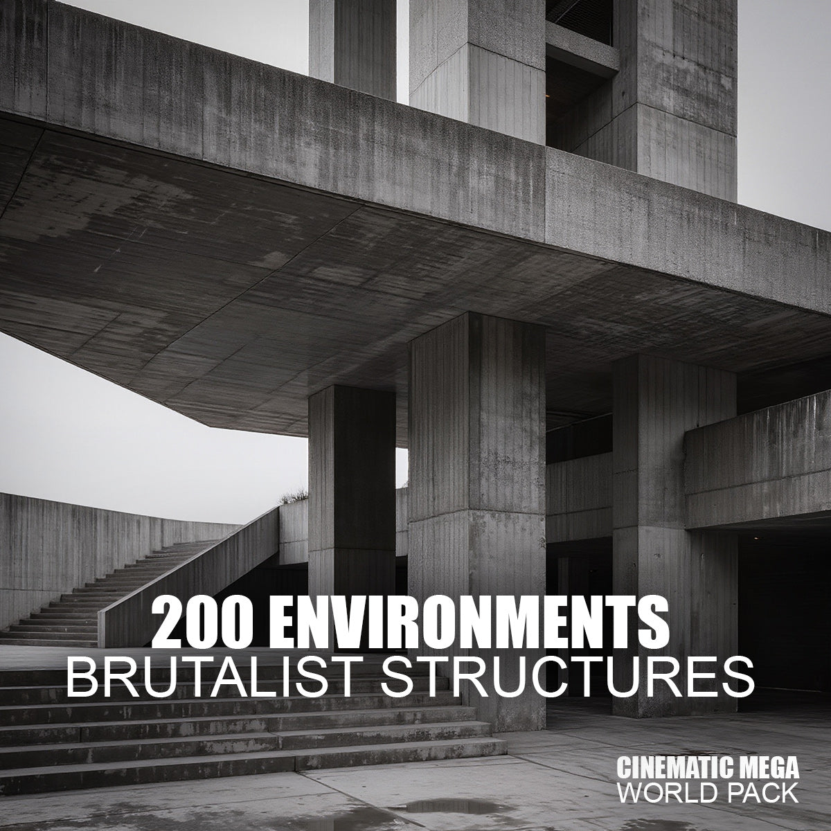 Cinematic Brutalist Structures - 200 Environments - Dreamlight 3D Store