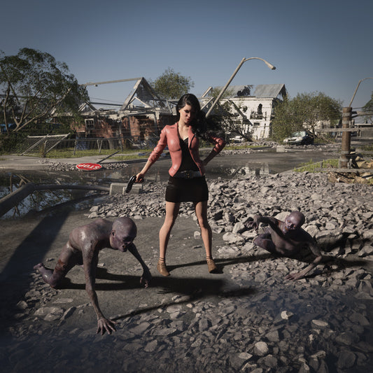 Hot HDRI Sets - Suburban Ruins - DAZ Studio