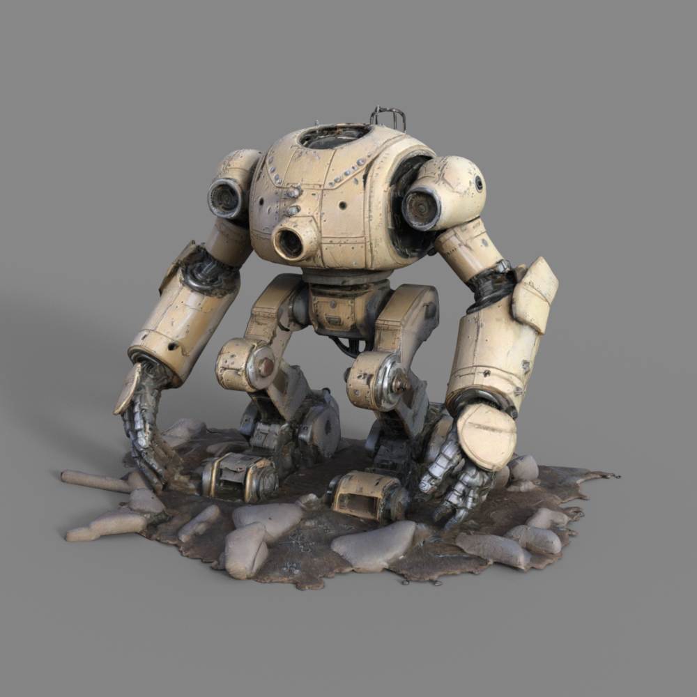 Background Props - Mech 3 - DAZ Studio - Dreamlight 3D Store