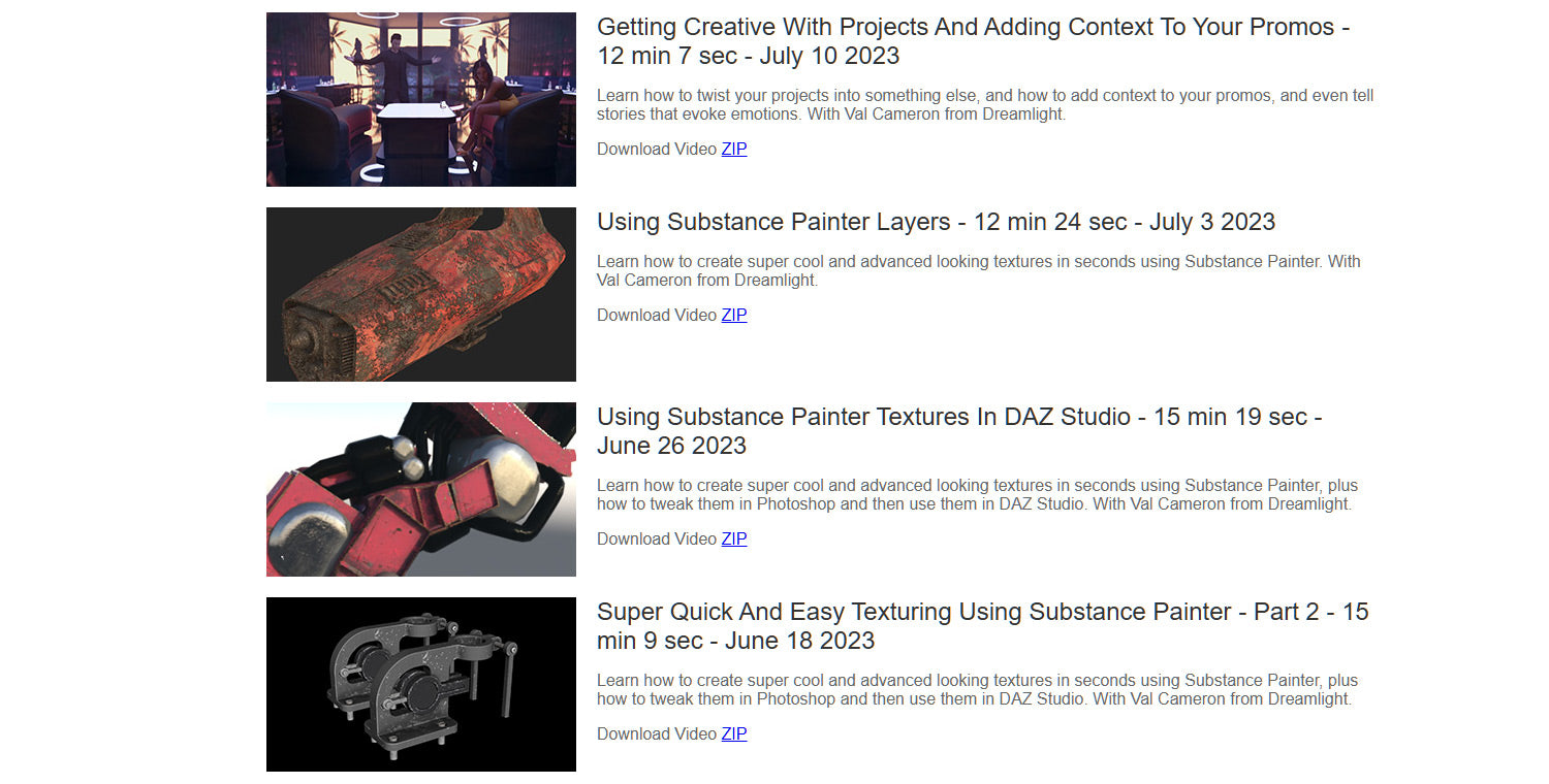 Super 3D Art Quick Start - Level 3 - Master Membership - 1 Year Access - DAZ Studio Video Tutorials - Dreamlight 3D Store