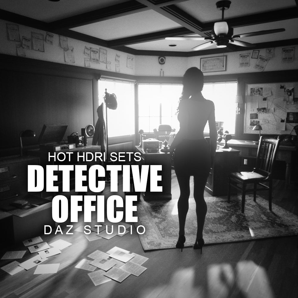 Hot HDRI Sets - Detective Office - DAZ Studio - Dreamlight 3D Store