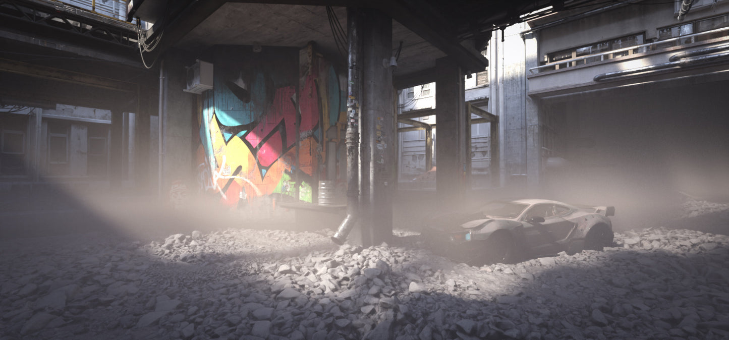 Cyberpunk Shattered Neon - DAZ Studio